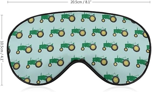 Miniatura 2 de Green Tractor Sleep Eye Mask Soft Funny Eye Shade Blindfold Eye Cover Máscara para dormir para viajes