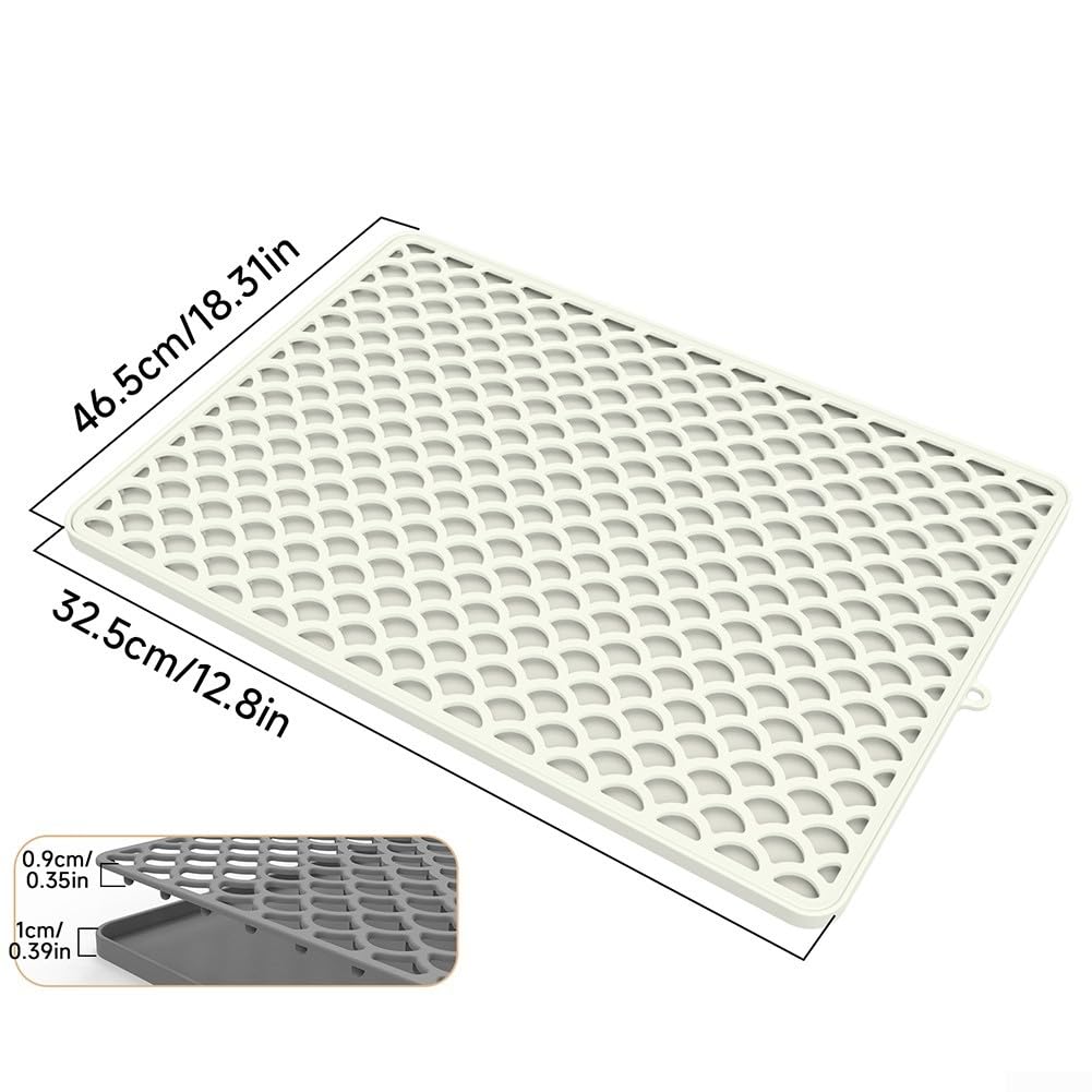 Extra Große Silikon-Abtropfmatte Für Die Küche – 91,4 X 52,1 Cm, Rutschfest, Hitzebeständig & Wasserdicht