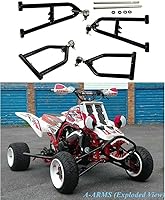 Vista 1 de Para Yamaha Banshee 350 YFZ 350 1987-2006 Brazos A ajustables superiores e inferiores+2 +1
