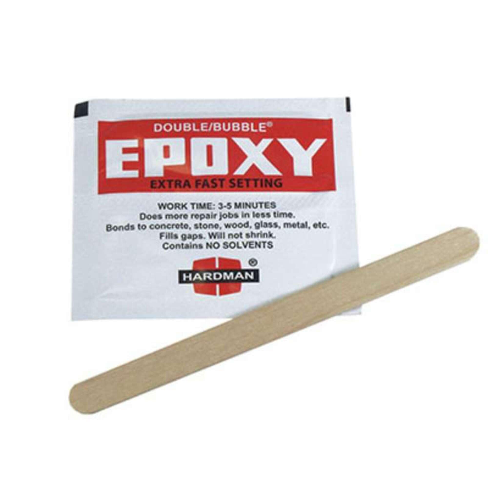 Hardman Double Bubble Red (#04001) Extra Fast Setting 3-5 Minute Epoxy - 10 Pack