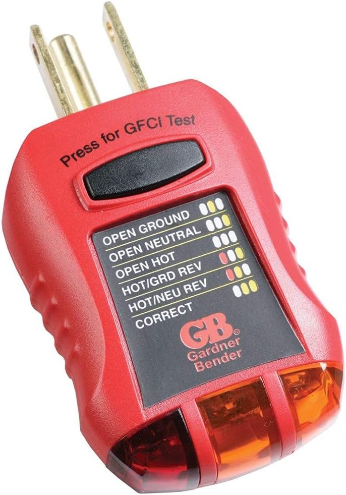 Gardner Bender GFI-3501 Receptacle Tester Pack of 5