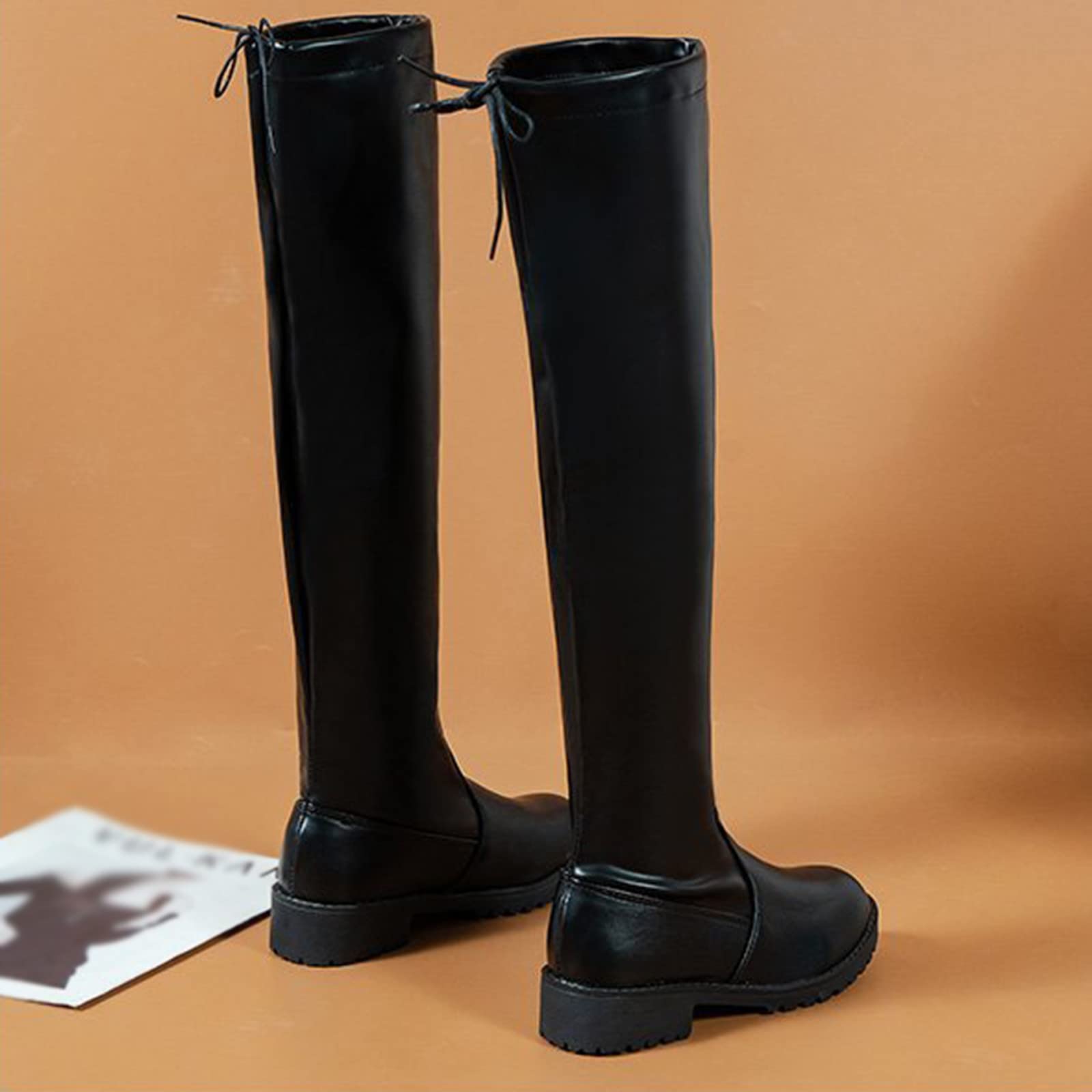 Scarpe da ragazza Tacco Stivali Invernali Stivali Sexy Stivali Al Ginocchio Altezza Femminile Calda Signore Lungo Cotone Elasticità Alte Signore Stivali da Donna Scarpe