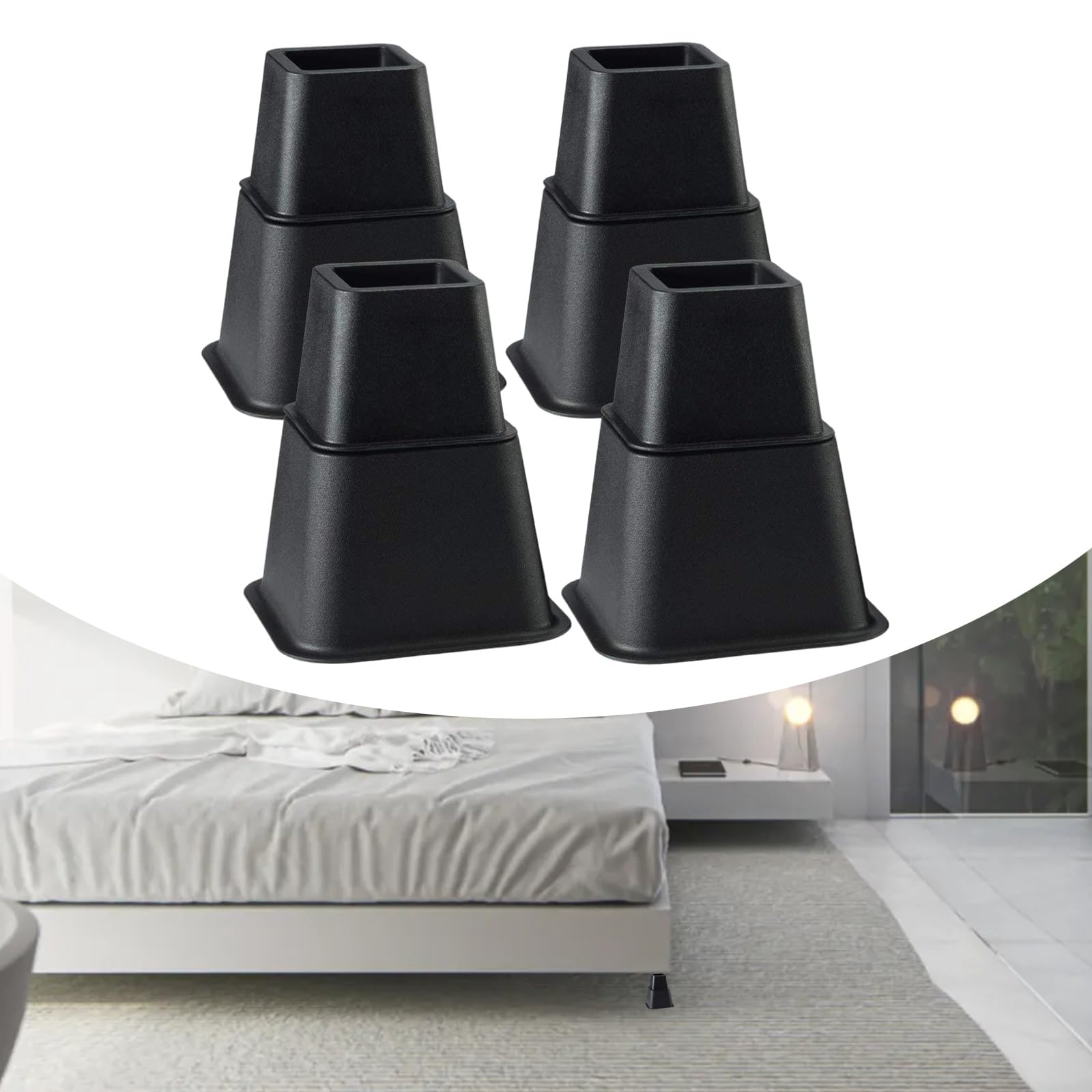 Praktische Möbelerhöhungen, 15,2 cm, höhenverstellbar, Bettbeinverlängerung für kleinen Raum, den täglichen Gebrauch, Möbelerhöhungen für Sofa, Tisch, Stuhl, Schreibtisch, 8 Stück