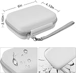 Comecase Etiquette de marque Hard Shell pour Nelko P21, pour Phomemo D30, pour JADENS D11, pour NIIMBOT D11 - Organisateur pour la maison, Bureau & Artisanat, tient imprimante + 6 Rouleaux de ruban adhésif (cas seulement)