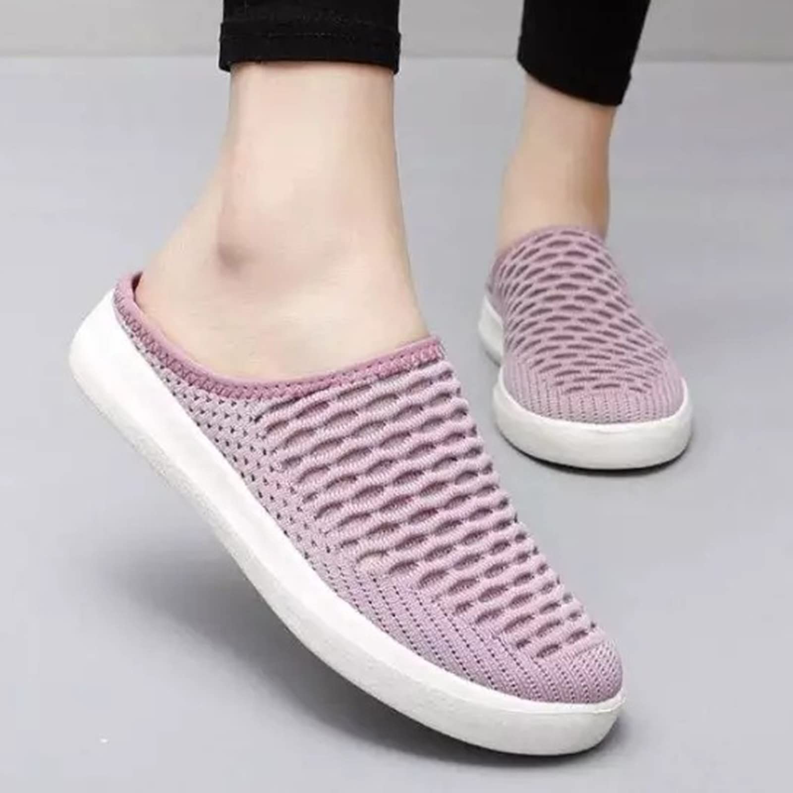 Mule Donna in Tessuto A Rete Traspirante - Scarpe Slip-On Suola