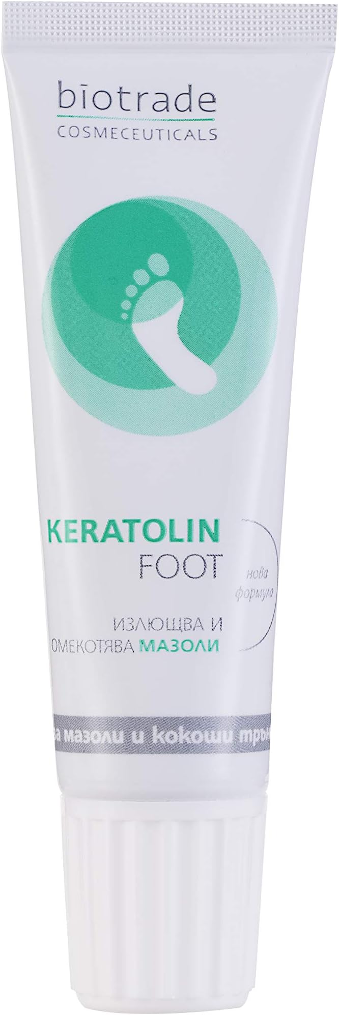 BIOTRADE ODOREXKeratolin Corn Remover gel 15 ml, Exfoliates and Softens Corns and Calluses, With Glycolic, Lactic and Salicylic acid, Results in 5 to 7 Days