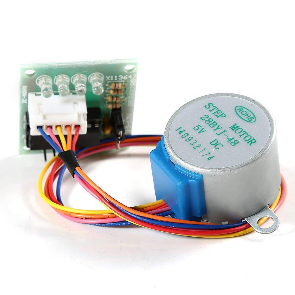 GeeekPi 5-Pack 28BYJ-48 5V Stepper Motor + ULN2003 Driver Board + Jumper Wires For Arduino