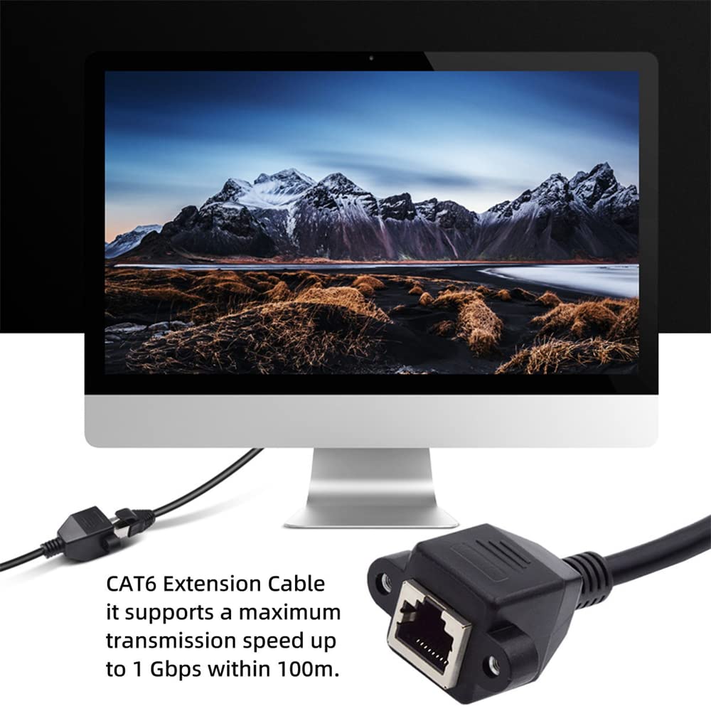 Cavo Prolunga Ethernet NFHK Cat6 - Angolo 90 Gradi, Maschio A Femmina, 30 Cm, 1000Mbps - Foto 7