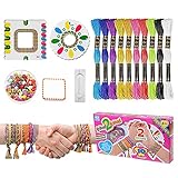 💟[Kit Interesante Fabricación Pulseras Amistad] El kit Fabricación Pulseras Amistad tiene colores ricos y brillantes.Los niños pueden usar su imaginación, combinar colores, tejer correas de mano y cultivar la coordinación ojo-mano y el reconocimiento de colores.