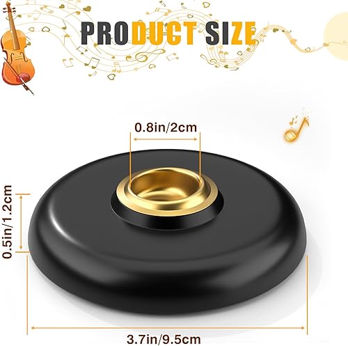 Miniatura 14 de Facmogu Rock Stop para violonchelo, soporte para pasador de violonchelo para protector de piso, accesorio de instrumento de cuerda, regalo