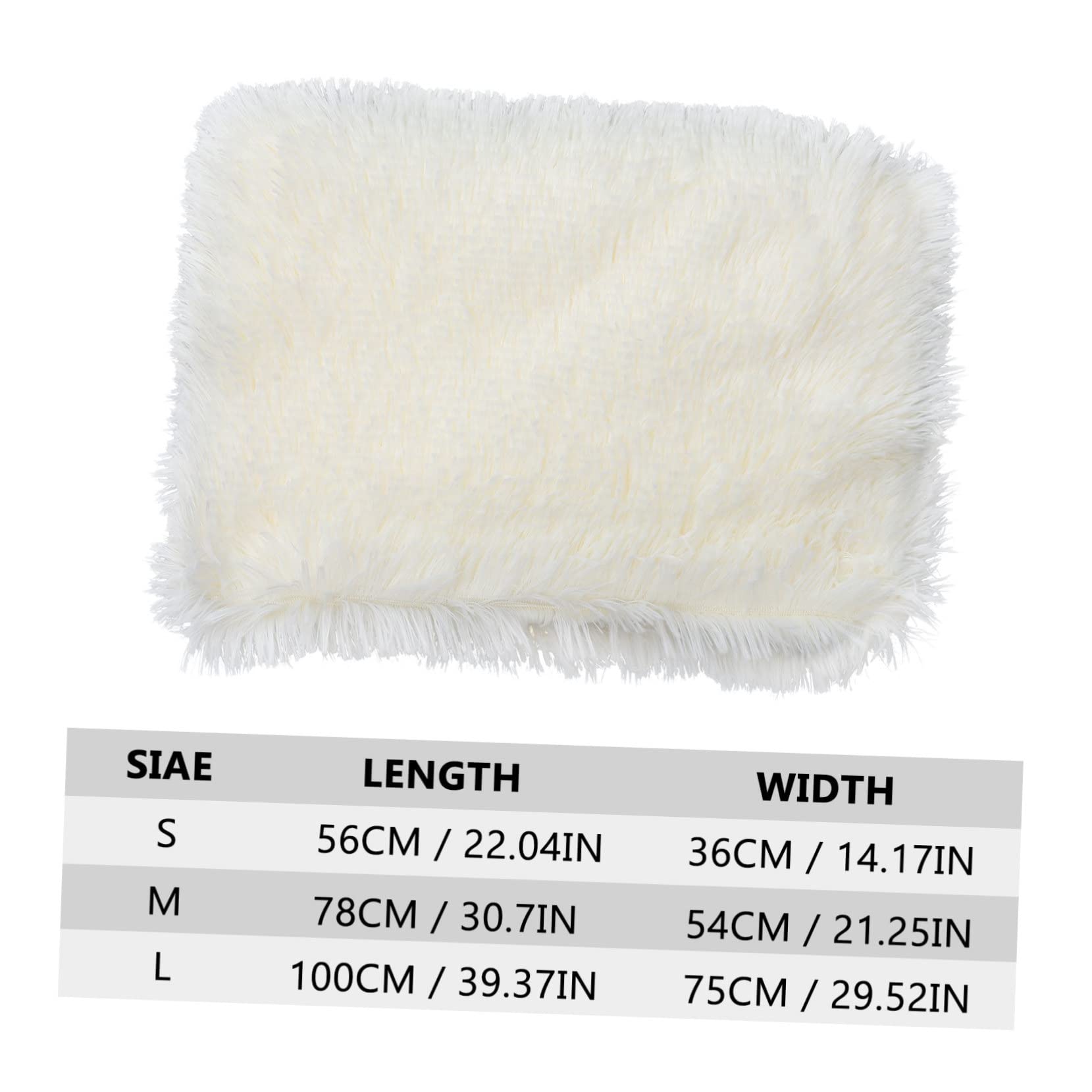 Hemoton Pet Warm Blanket Long Plush Dog Bed Cover for Comfort Relaxation Soft Double Mat for Dogs Cats for Cozy Nesting