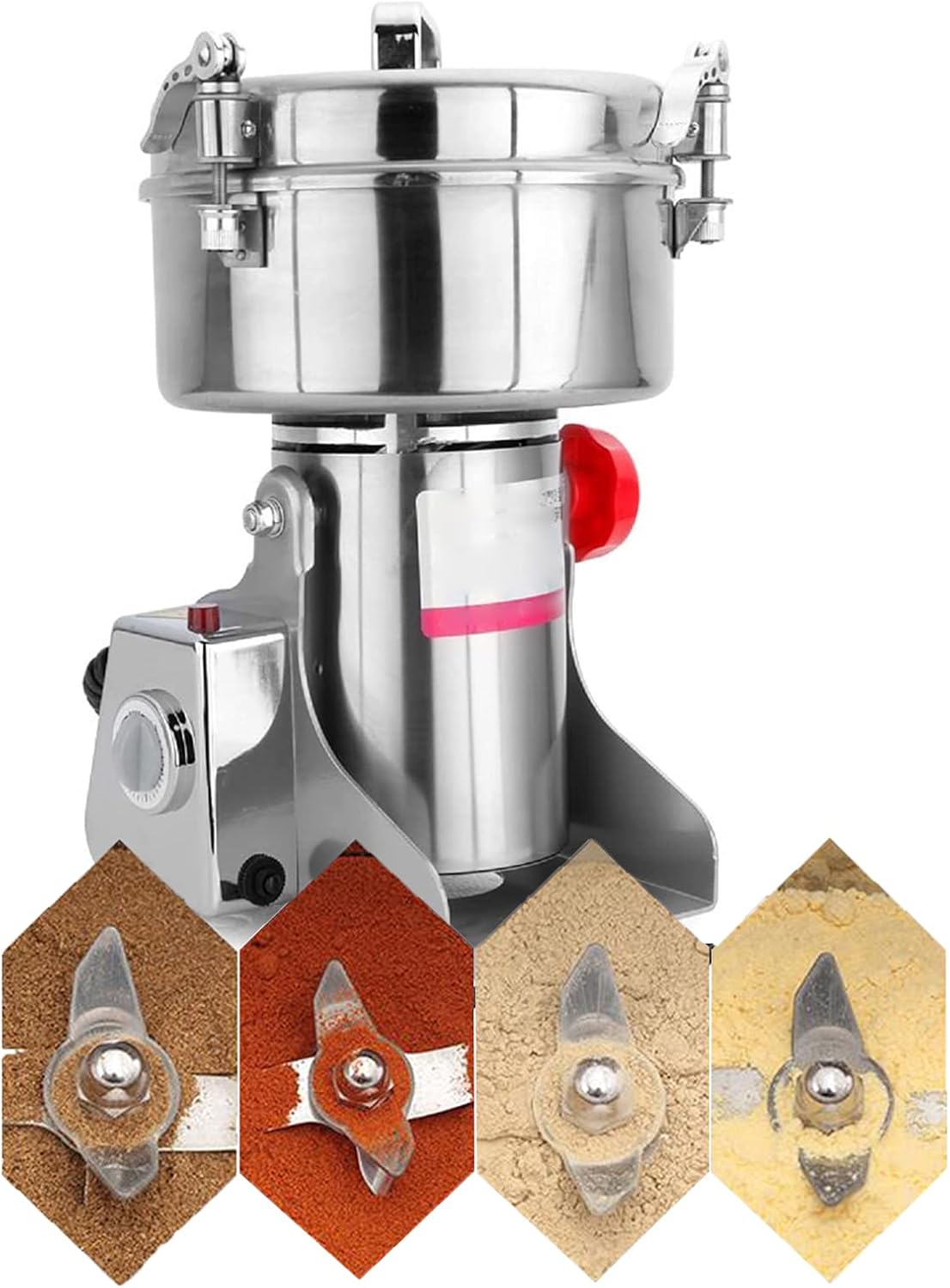 2000G Mill 4000W Swing Type Spice Nut Coffee Grinder Stainless Steel Mill Grinder for Whole Grains Ginseng Wolfberry Pepper Bait Feed Herbs