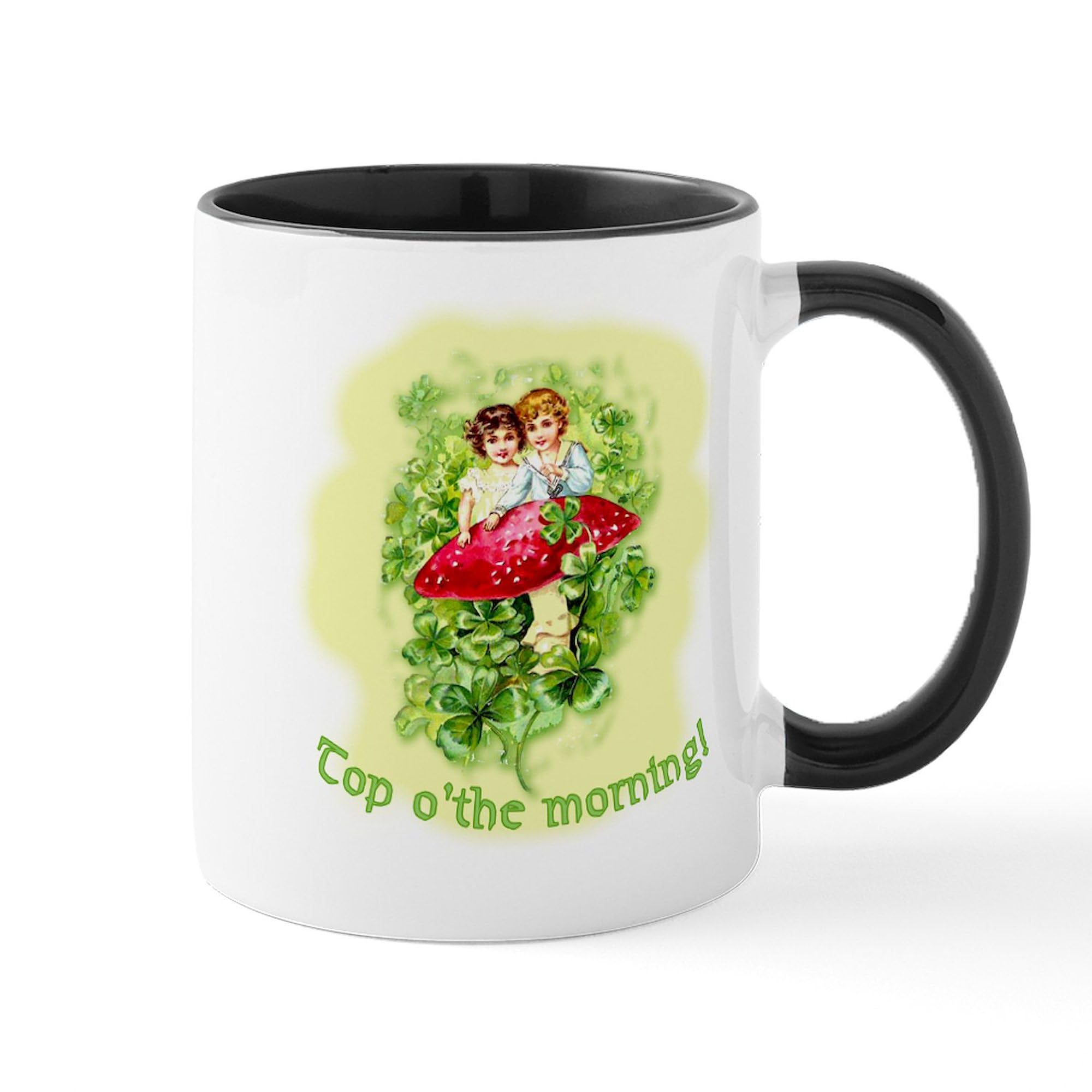 CafePress Top O'the Morning Vintage Irish Mug 11 oz (325 ml) Ceramic Coffee Mug