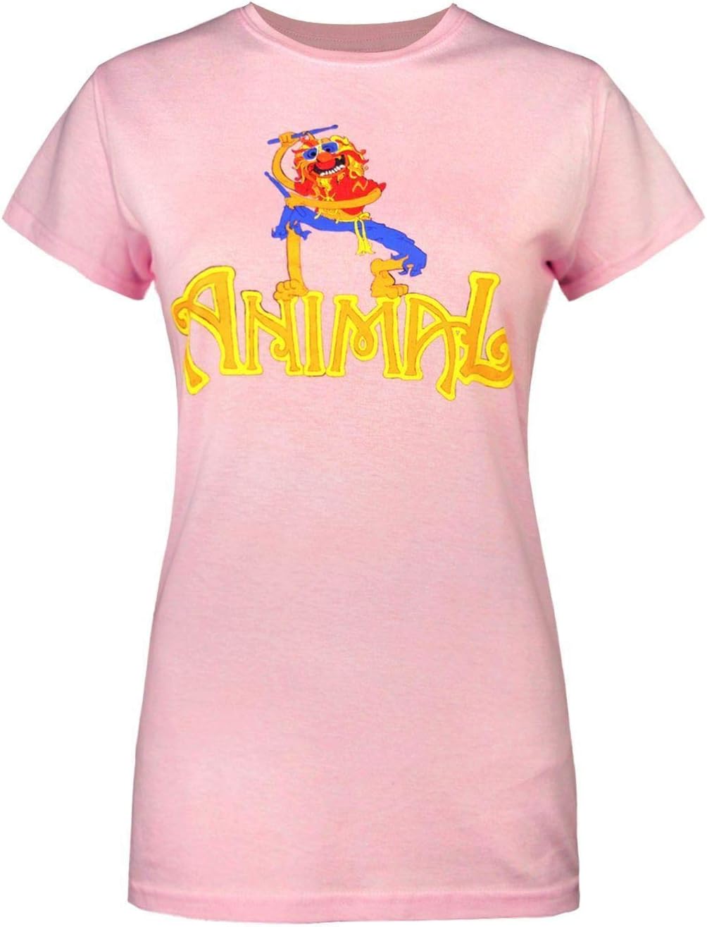 Worn The Muppets Animal Drummer Pink Women's T-Shirt