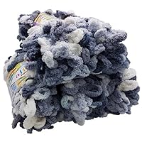 ALIZE Puffy Fine Color 100g Strickgarn Fingerstrick Fingerstrick-Wolle Ohne Nadel, Farbe:5925