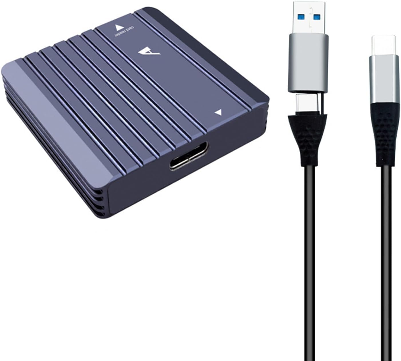 PH862A TypeA メモリーカードリーダー USB3.2 10G 高速転送アルミニウムケース 写真とビデオ プロフェッショナル