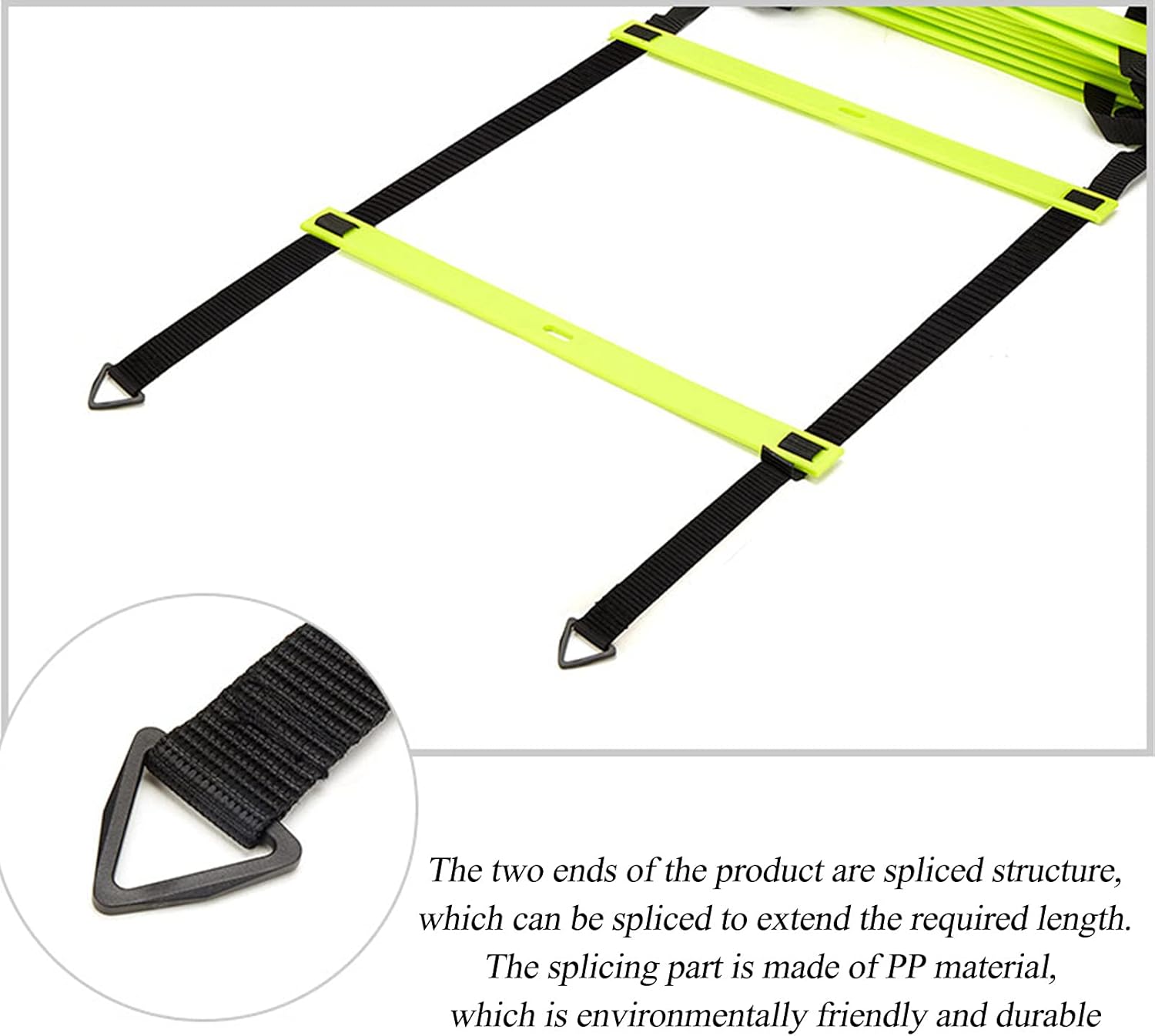 Agility Ladder 4.8M Agile Ladder,Foldable Speed Training Ladder, Sports Fitness Equipment,for Outdoor Various Training Scenarios