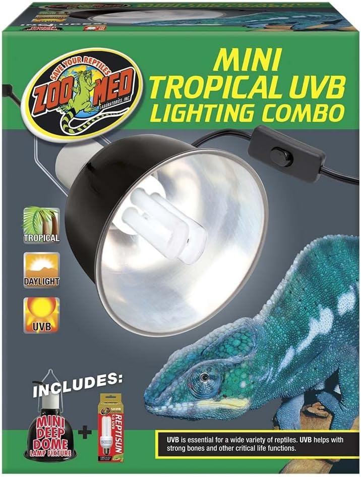 Zoo Med Mini Tropical UVB Lighting Single Combo 100 Watt