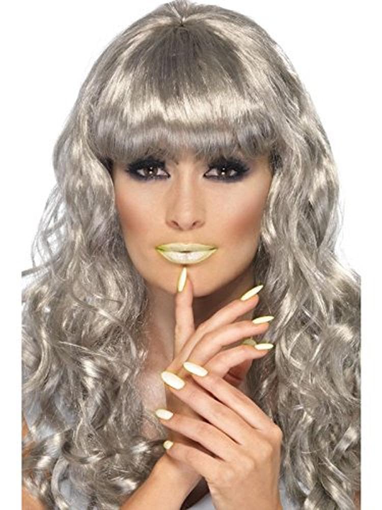 Smiffys Werewolf Latex Mask, Grey with Hair & Ears, Halloween Fancy Dress Accessory, Werewolf Dress Up Masks Halloween - Image 2