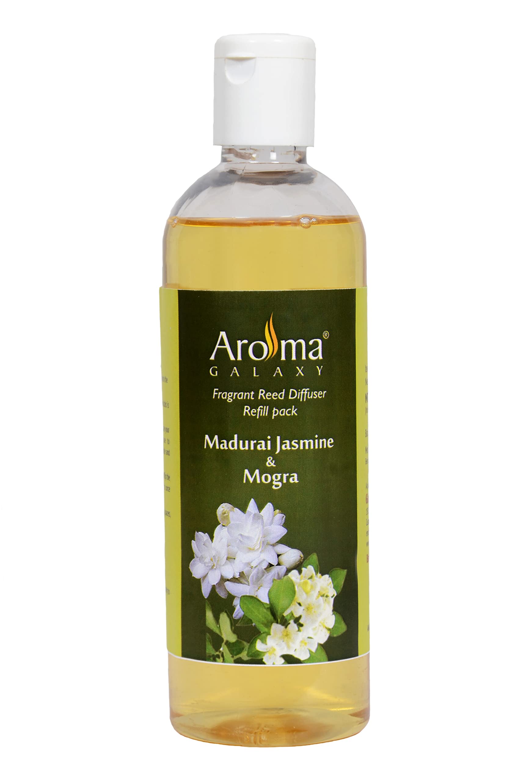 Aroma Galaxy Natural and Undiluted Jasmine Aroma Reed Diffuser Oil, 200ml | Strong & Long-Lasting Fragrance Oil for Home, Office & Spa | Best for Humidifier & Diffuser Fragrance Oil (B0B2KCLT52) Amazon Price History, Amazon Price Tracker