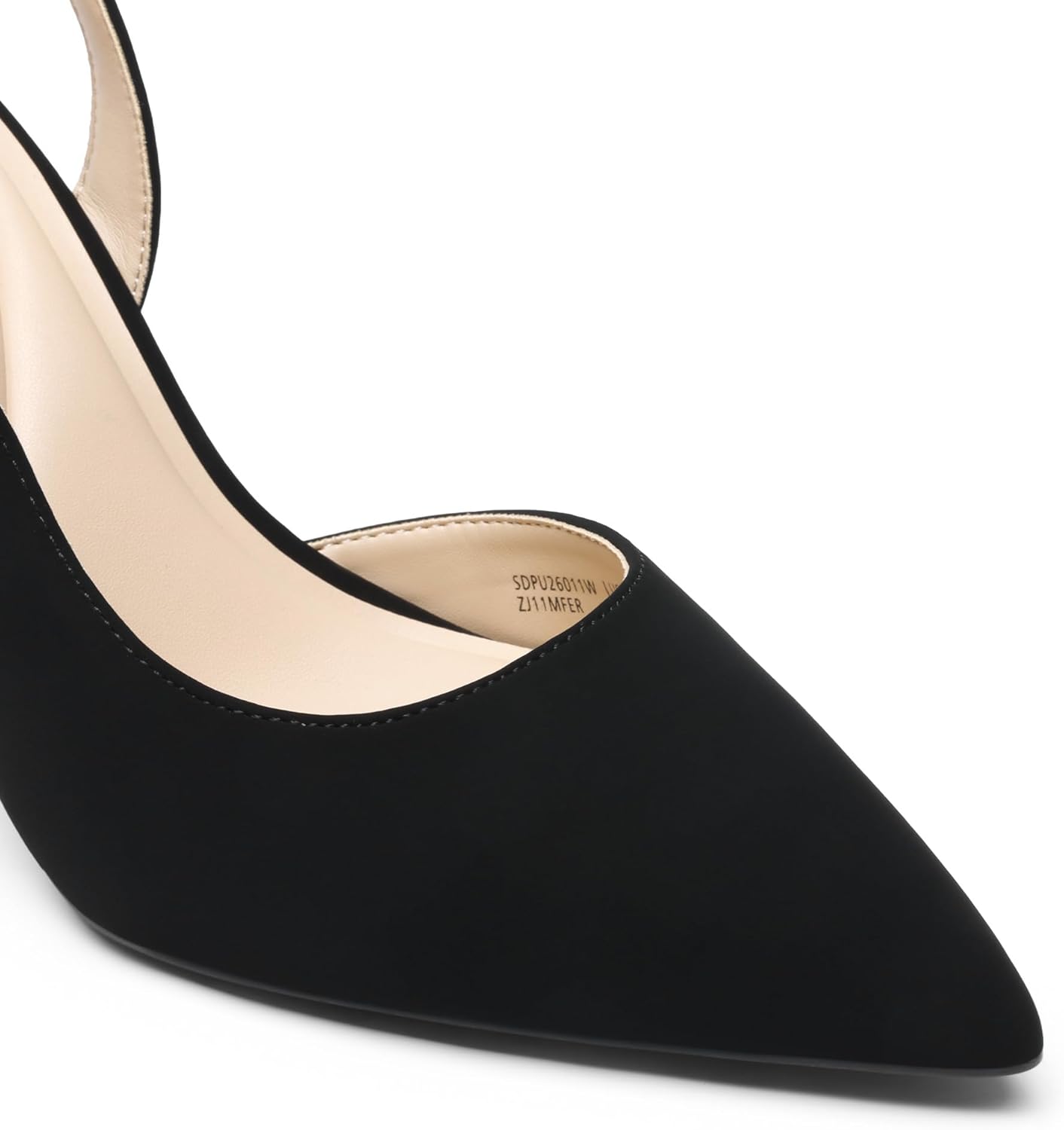 DREAM PAIRS Women's Slingback Closed Pointed Toe Kitten Heels High Stiletto D'Orsay Dress Shoes Wedding Work Comfortable Pumps - Image 5