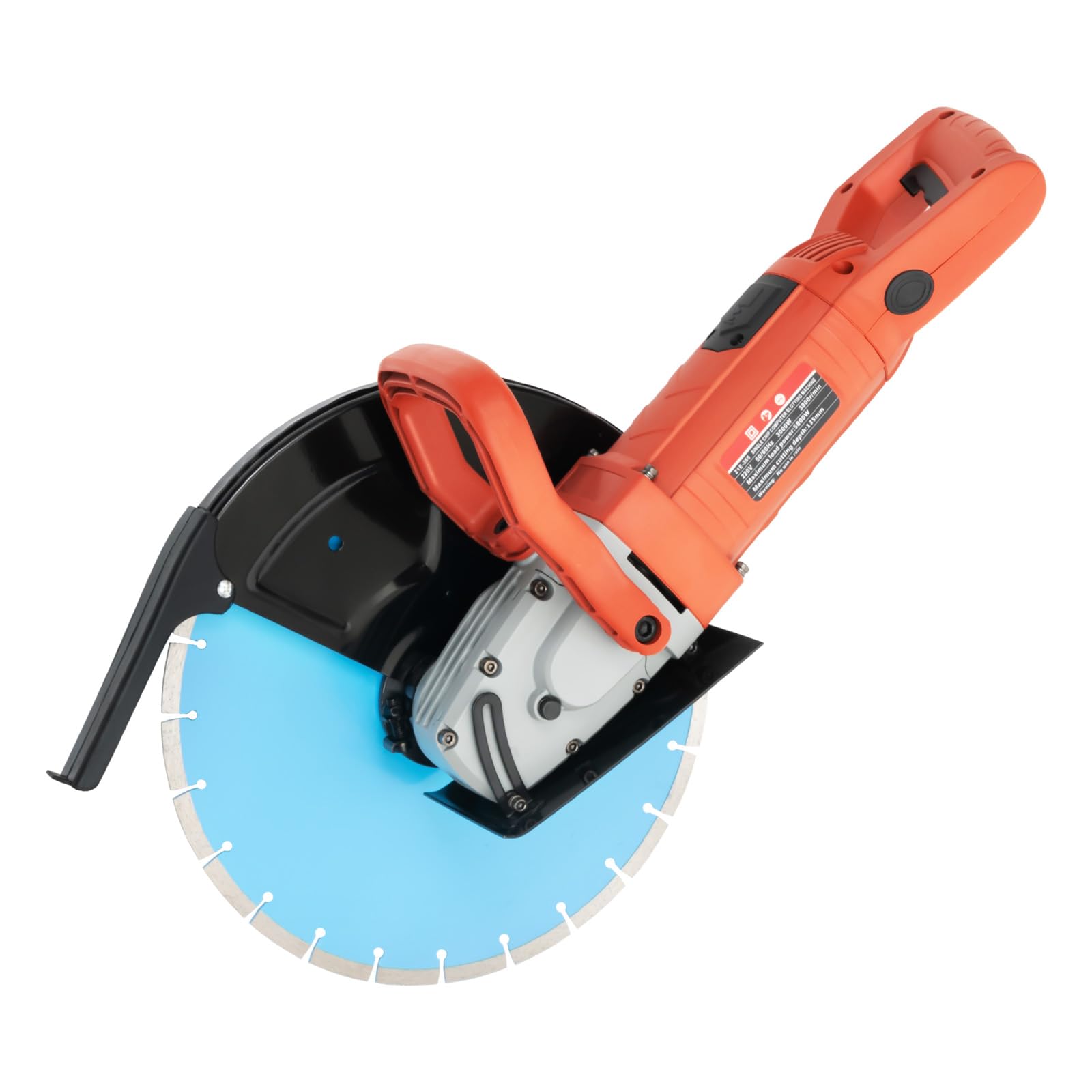 Sierra de hormigón eléctrica de 220 V, 3000 W, 3800 rpm, fresadora de pared, sin polvo, con hoja de diamante de 350 mm, ideal para fábricas, talleres, hogares, carpintería y bricolaje