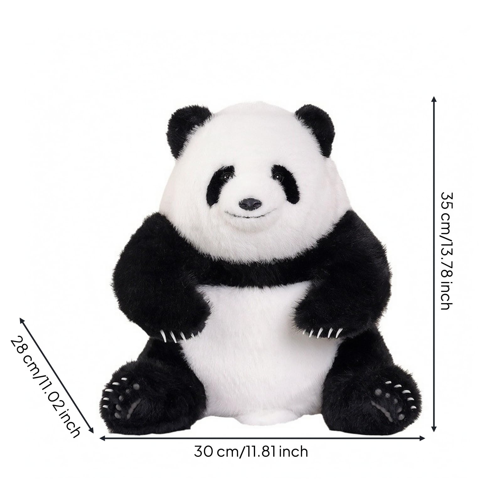 Colcolo Peluche Peluche Abbracciabile | Imbottitura in Cotone PP, a Forma di, Giocattolo, per Cameretta, Collezionisti, Nero