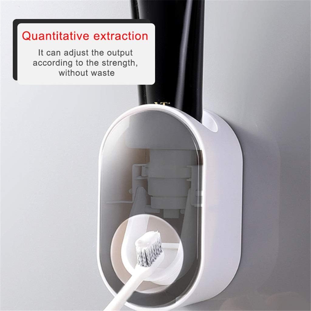 VIDI Automatic Toothpaste Dispenser Wall Mount Dust-Proof Toothbrush Holder Storage Rack Bathroom Accessories Set Squeezer image 5
