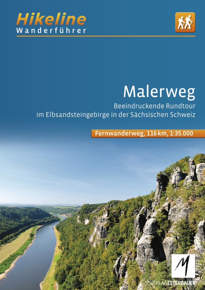 Malerweg Elbsandsteingebirge in der Sächsischen Schweiz: Beeindruckende Rundtour im Elbsandsteingebirge in der Sächsischen Schweiz, 116 km, 1:35.000, GPS-Tracks Download, LiveUpdate (Wanderführer)
