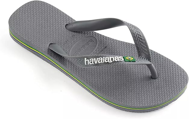 Havaianas Brazil Logo Mens Sandal 5002-Steel Grey-Steel Grey 11