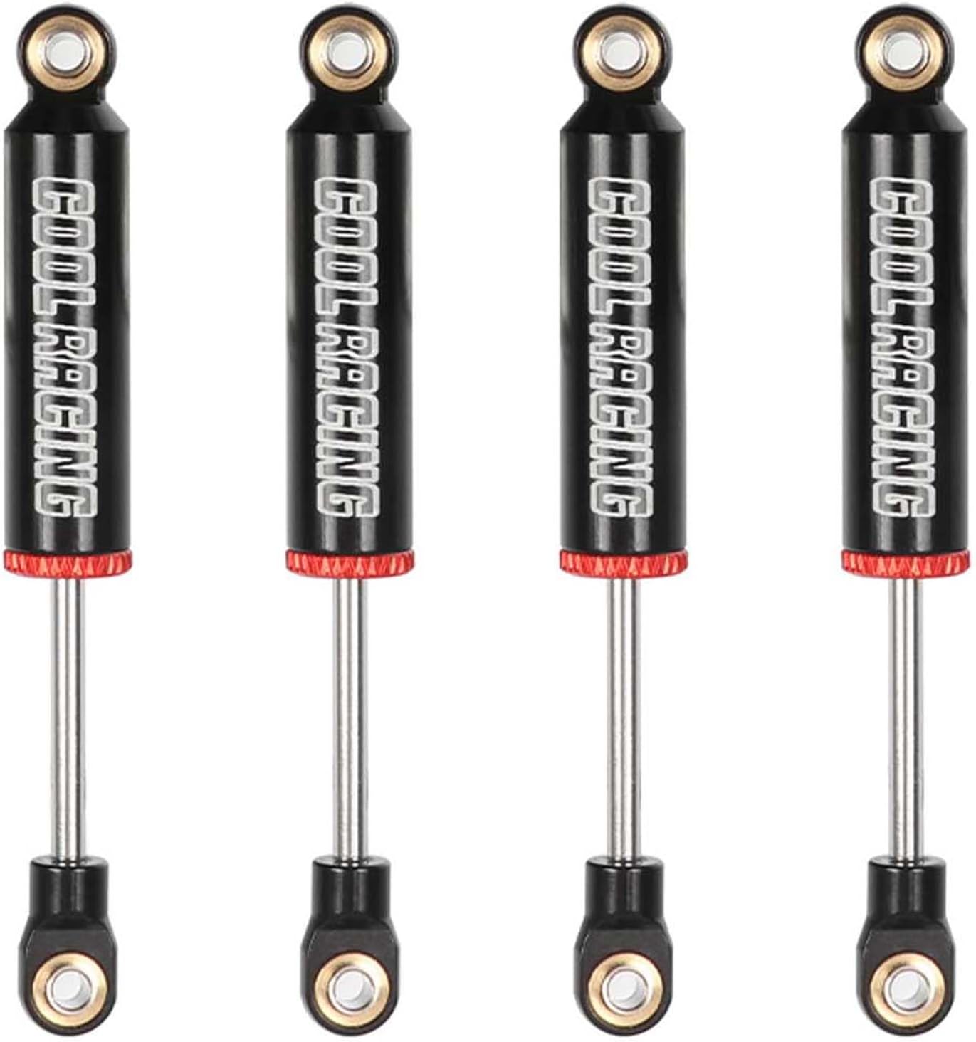 RC Shock Absorbers Oil Damper for 1/12 Crawler Car MN128 1/18 TRX4M K10 F150 TRX4MT Upgrades (Black, 65mm)