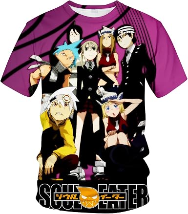 Amazon.com: Hisayhe Soul Eater Anime T-Shirt Mens Summer Fashion Short  Sleeve Tees Top : Clothing, Shoes \u0026 Jewelry