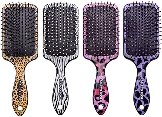 Escova Raquete Almofadada Animal Print, Grande, 7792T, Marco Boni, Estampas Sortidas, 1 Unidade