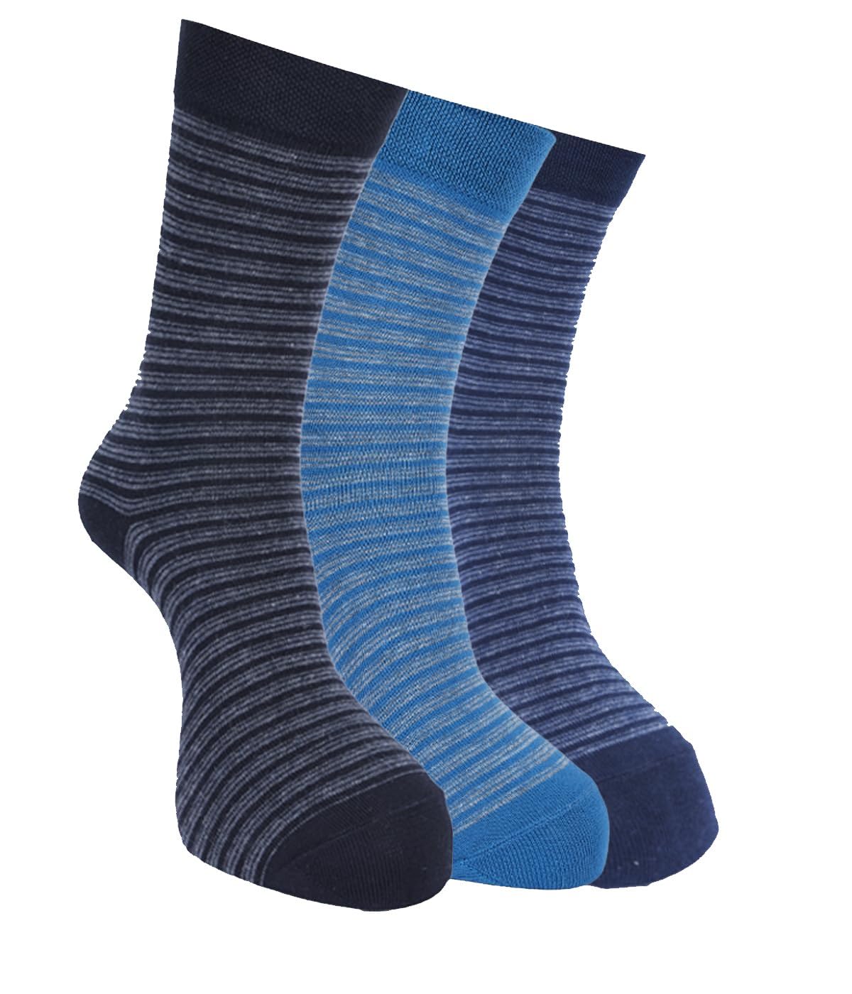 force nxt BY Dollar Full Length Cotton Comfort Socks for Men, Compact Cotton Stretch Crew/Mid Calf Length Socks (Free Size Pack of 3)-picture-55