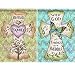 DIY 5D Diamond Painting Kit, Round Full Drill Crystal Rhinestone Embroidery Cross Stitch Arts Craft Canvas Supply for Home Wall Decor Adults and Kids (H-2PCS)