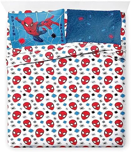Disney Frozen Magical Nature 100% Cotton 4 Piece Double Sheet Set - Includes Fitted Sheet, Flat Sheet & Pillowcases