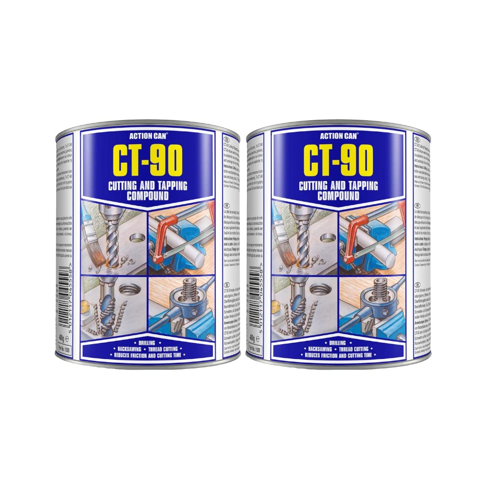 (Pack of 2) CT-90 Cutting & Tapping Non drip Compound - for Drilling Sawing Tapping All steels alloys cast Iron & Aluminium