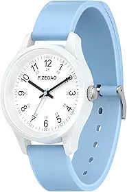 Relógio feminino impermeável de 100 m, fácil leitura, simples, com pulseira de silicone macio para natação, 40 mm de diâmetro