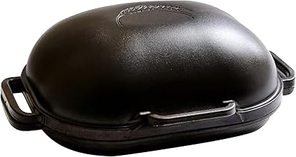 Challenger Bread Pan Cast Iron Loaf Pan with Lid for Homemade Breadmaking Sealed Bread Cloche Inverted Dutch Oven Set for Baking - Made In The USA