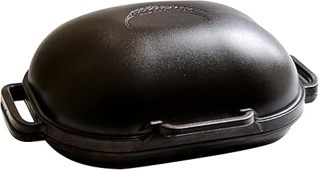 Challenger Bread Pan Cast Iron Loaf Pan with Lid for Homemade Breadmaking Sealed Bread Cloche Inverted Dutch Oven Set for Baking - Made In The USA