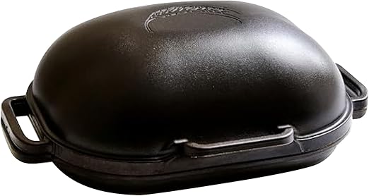 Challenger Bread Pan Cast Iron Loaf Pan with Lid for Homemade Breadmaking Sealed Bread Cloche Inverted Dutch Oven Set for Baking - Made In The USA