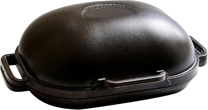 Challenger Bread Pan Cast Iron Loaf Pan with Lid for Homemade Breadmaking Sealed Bread Cloche Inverted Dutch Oven Set for Baking - Made In The USA