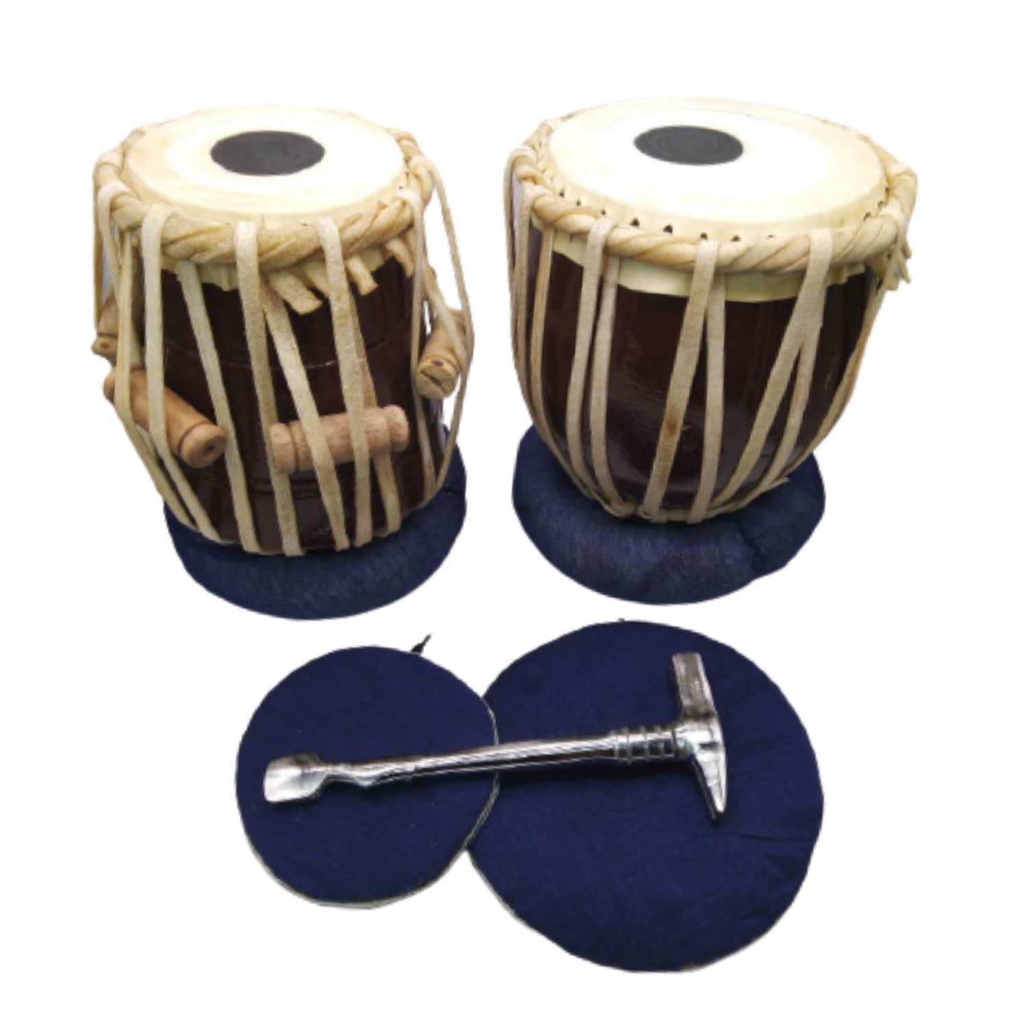 India Meets IndiaHandicraft 7" Tabla Drum Set Upto 8 Years Kids, Student Tabla Set, Best Gifting Made By Awarded Indian Artisan