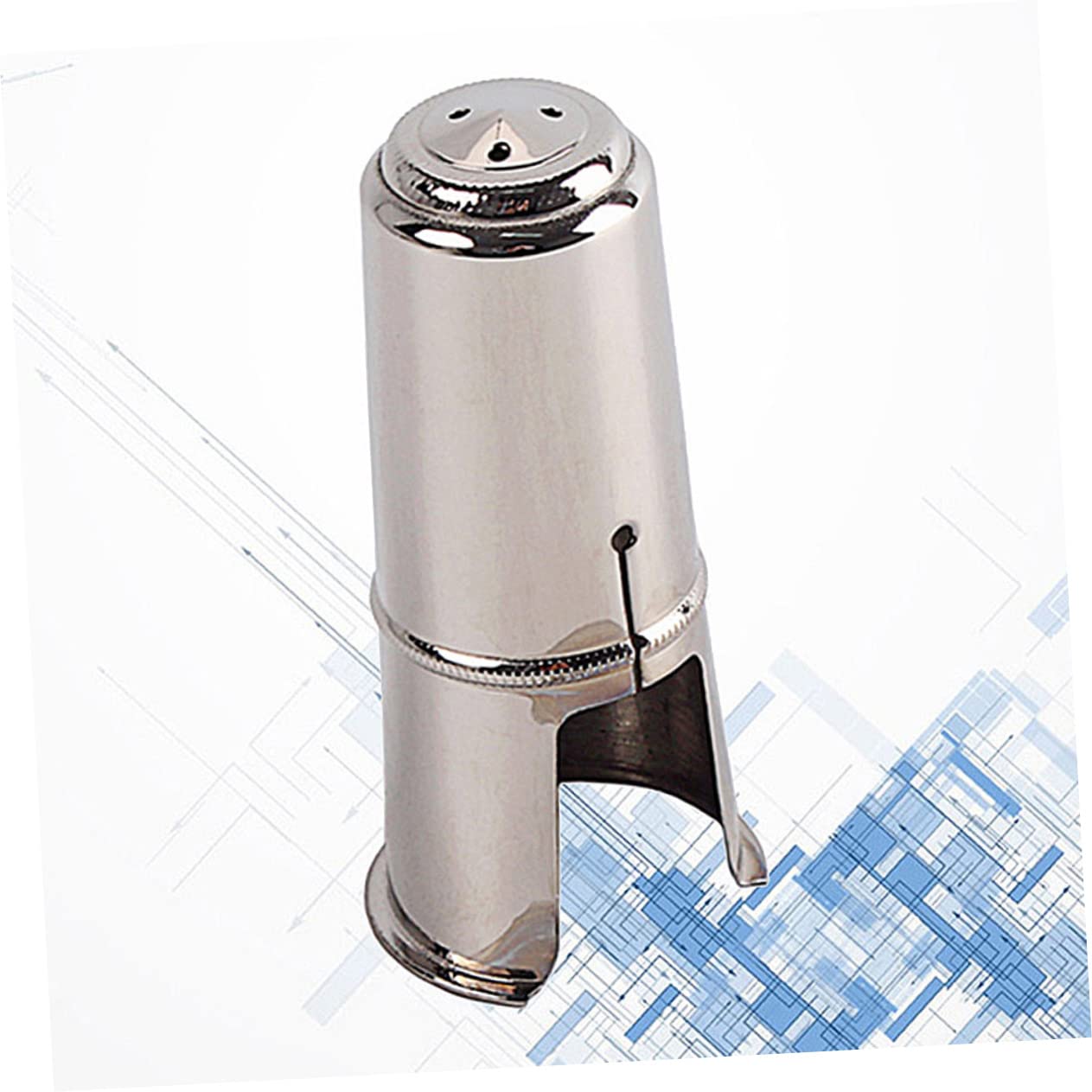 FUNOMOCYA Tenor Saxophone Protector Cap Silver Size Protective Cap for Saxophone Musical Instrument