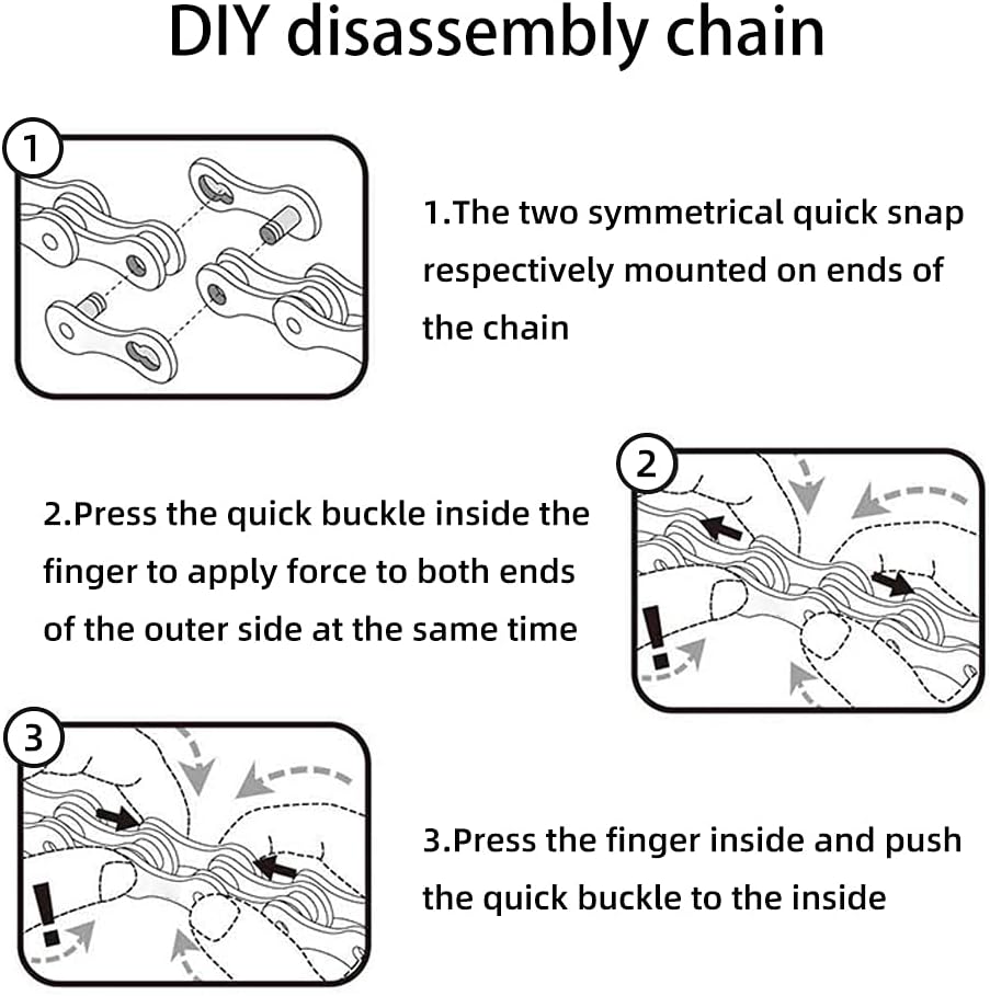 CYSKY 6/7/8/9/10/11/12 Speed Bike Chain 116 Links Steel High Strength Bike Derailleur Chains for 6/7/8/9/11/12-Gear Road Mountain Bicycle Compatible with Shimano/KMC/Campagnolo/SRAM