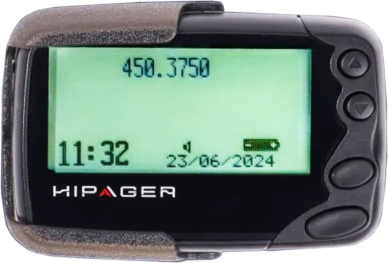 Programmable Alphanumeric Pager (Black, 450-470 MHz)