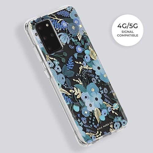 Miniatura 3 de Rifle Paper Co. - Funda para Samsung Galaxy S20+ con diseño floral, color azul