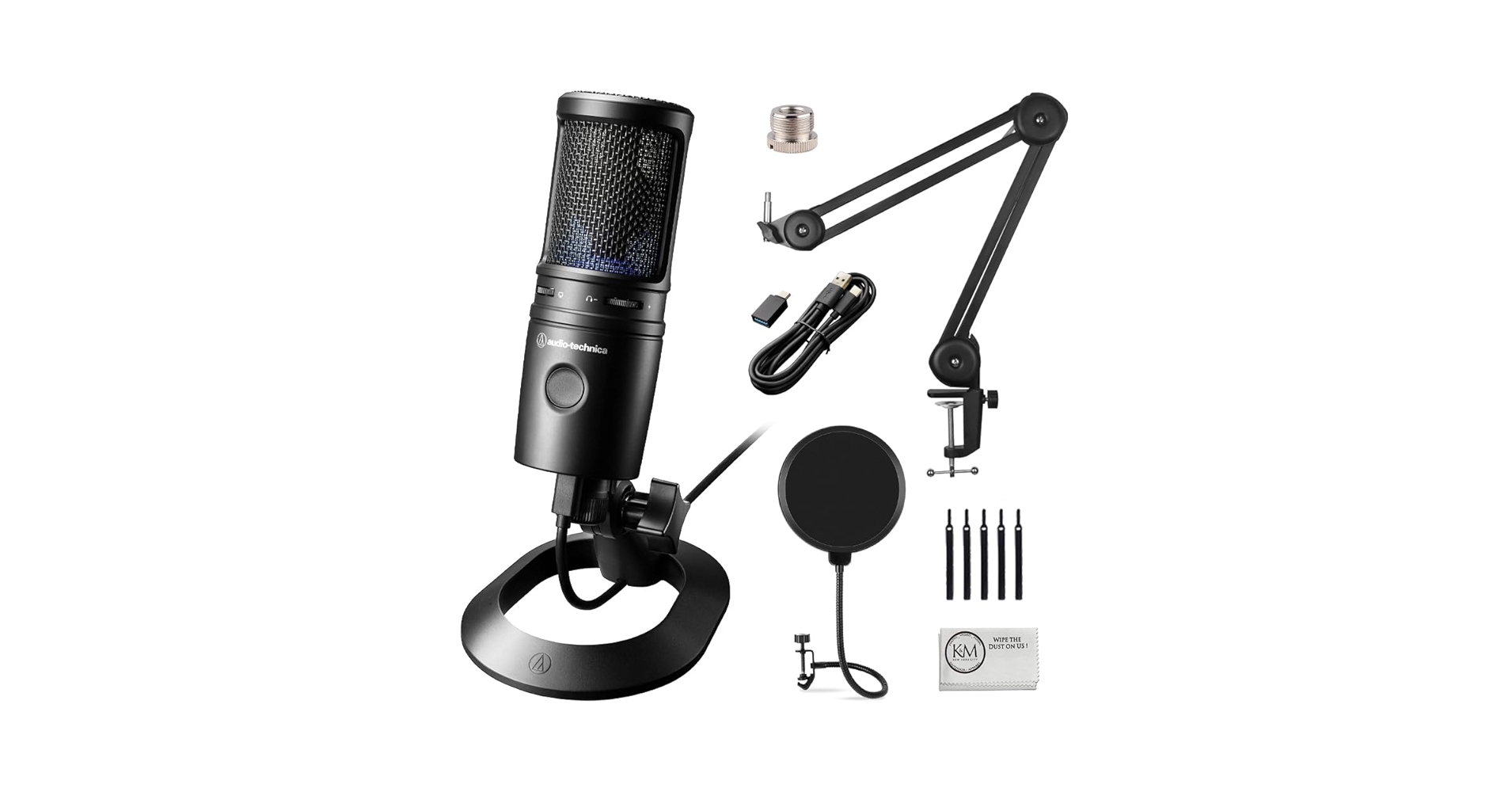 Amazon.com: Audio-Technica AT2020USB-X Cardioid Condenser