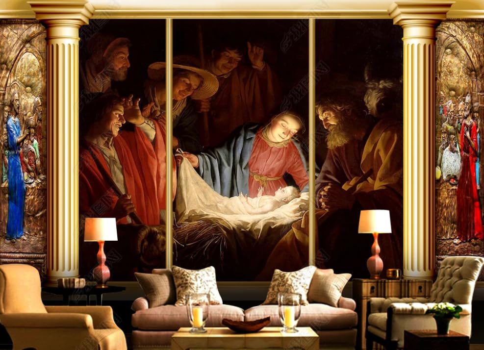 Papier peint intissé rétro pour transformer le mur de votre salle à manger ou grand salon