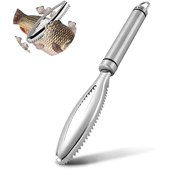 Esteopt Fish Scaler Fish Scaler Stainless Steel Remover Fish Scaler Professional Fish Scaler Scraper Fish Scraper Kitchen Aid